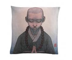 lachineuse Housse DE Coussin Asiatique Bonze Zen - DÃ©coration dAsie Zen