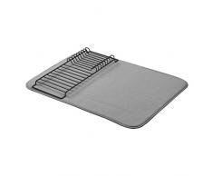 AmazonBasics Ãgouttoir - 47,7 x 60,9Â cm - Gris anthracite/Noir, avec 2 tapis