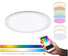 EGLO 97958 Plafonnier, Aluminium, 16 W, Blanc, Ã 300 mm