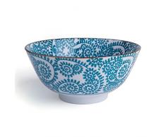 Excelsa Bol Oriental en Porcelaine 16 cm Rami Blu