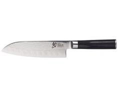 Kai DM-0718 Couteau santoku, Acier Inoxydable, Noir, 32 x 5 x 2,5 cm