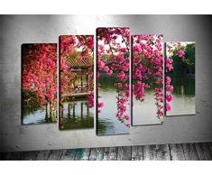 Bonamaison Peinture sur toile, multicolore, 100 x 60 cm, 5 unit - ConÃ§u et fabriquÃ© en Turquie