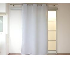 Soleil dOcre Rideau ÃÂ ÃÂ oeillets 135x180 cm OCCULTANT Blanc