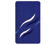 Kleine Wolke 5492789104 Tapis pour abattant WC Shadow 47x50 cm en Bleu foncÃ©, Polyacrylique, 20x20x5 cm