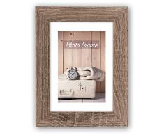 ZEP S.r.l. Nelson 5 Cadre Photo en Bois Gris -Braun 20 x 20 cm