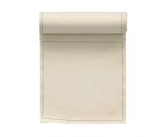 Serviette de table en lin 20x20cm - IdÃ©ale pour fÃªte, anniversaire, cocktail - Rouleau de 20 serviettes - Ecru