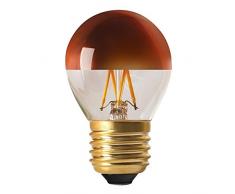 Girard Sudron 15657-LED 45mm Golf Ball G45 Ampoule LED Filament Couronne, E27 (ES Edison, Blanc Chaud, 350 lumens, Dimmable, 4 W, Bronze Cap Clair