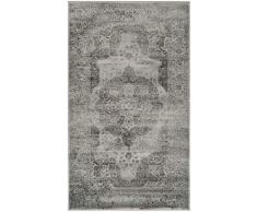 Safavieh Tapis dinspiration Vintage, Tissé Fibre de Viscose douce Tapis en Gris / Multicolore, 90 X 150 cm