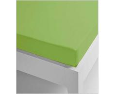 Miracle Home Drap housse Ã©lastique, doux et confortable, 50 % coton, Pistache, 105 x 200 cm