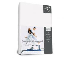 Bed-Fashion Drap-Housse, Coton, Blanc, lit Simple, 80Â x 200Â cm