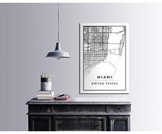 Bonamaison Décoration Murale en Toile, Multicolore, 70 x 100 cm