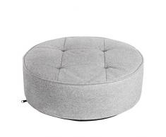 THE HOME DECO FACTORY HD3737 Coussin de sol Polyester Gris clair 50 x 50 x 16 cm