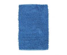 Thedecofactory 601903 Tapis Bleu 60X90 Coton Shaggy, 90 x 60 x 1,5 cm