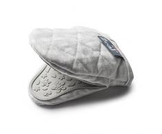 Zeal Silicone Mini Gant manique Vichy, Coton, Gris, 17.5Â x 13.5Â x 2.5Â cm