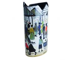John Beswick D Lowry Silhouette dart Vase Motif scène de marché.