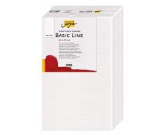 Solo Goya Basic Line Toile tendue sur chÃ¢ssis avec toile en coton 4 Ã©paisseurs IdÃ©al pour les peintures Ã lhuile, lacrylique et la gouache 40 x 100 cm