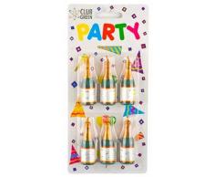 Club Green Bouteille de Champagne Bougie, Vert, 6Â Bougies