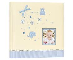 Zep AS242420B Collection Baby Alison Album Photo Traditionnel avec 40 Pages Ivoire/Bleu 24 x 24 cm