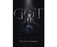 Poster Game Of Thrones Daenerys For The Throne - 91x61cm