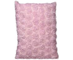 Juste Contempo Rose Ruffles Coussin Rempli, Rose, 30x40 cm