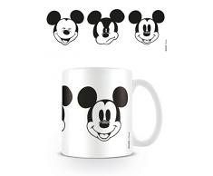 Disney MG24032 Mickey Mouse (Faces) Mug, Céramique, Multicolore, 11oz/315ml