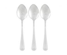 Pradel Heritage 517345 lot de 3 Cuilleres Cafe, Acier Inoxydable, Inox, 14 x 3 x 0,7 cm