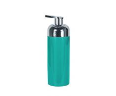 Kleine Wolke 5084665848 Dispenseur de Savon Pur Shiny, Turquoise, Objet en Terre Cuite, Distributeur