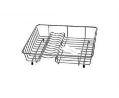 Delfinware Ãgouttoir à Vaisselle Standard, Métal, Gris, 37 x 37 x 9.5 cm