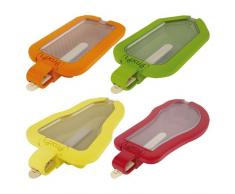 Lékué - Moule à Glace Iconique Silicone Multicolore 6,5 x 13,5 x 10,5 cm 4 Pièces