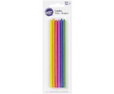 Wilton Longues Bougies danniversaire Multicolore
