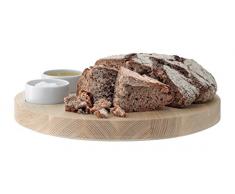 LSA International 29,5Â cm Lotta Plat de Service et Base en frÃªne, Blanc