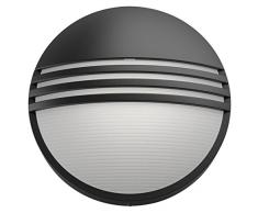 Philips luminaire extérieur LED applique murale noire Yarrow lumière blanc chaud