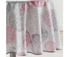 douceur dintérieur nappe ronde (0)180cm barbara poudre