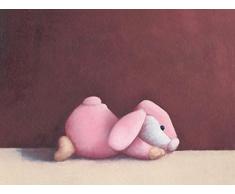 Happy espaces 40 x 30 x 2 cm (au Repos par Fufu Margot Curran Toile Murale Motif pour Enfant