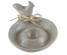 Better Best 1821091 & Coquetier Rond avec Manche dÃ©corÃ© avec Une Poule Taupe