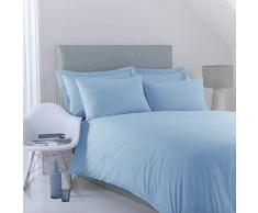 Charlotte Thomas Parure de lit en Percale 1 Personne Bleu Ciel