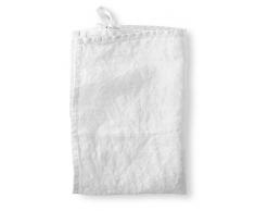 THE LINEN WORKS Le Lin Fonctionne Torchon, Blanc, Grande