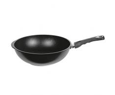 AMT I-1032S Induction Wok 32cm 2,8l, Aluminium, Noir, 32 cm