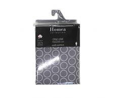 homea drap plat 1 personne 180x290 cm zodiac gris/blanc