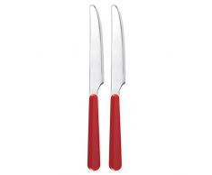 Excelsa Trendy Lot de 2Â Couteaux de Table Rouge