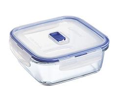 Luminarc Pure Box Active - BoÃ®te de Conservation hermÃ©tique en verre, carrÃ©, 1,22 L
