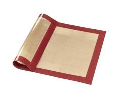 Xavax Tapis Ã pÃ¢tisserie (en silicone, rectangulaire, taille de 40 x 30cm) Rouge/Marron