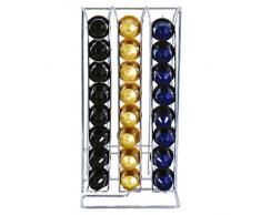 MSV 110308 Distributeur de Capsules CafÃ© pour 48 Capsules Acier ChromÃ© 15 x 13 x 30 cm