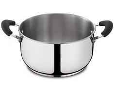 Lagostina Gioiosa Casserole avec 2 poignées, Acier Inoxydable, 24 cm Acier