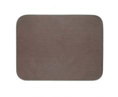InterDesign iDry tapis de bain, grand tapis antidÃ©rapant en microfibre (polyester) pour sdb & WC, tapis bain absorbant sÃ©chage rapide, couleur bronze