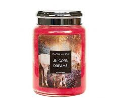 Village Candle Bougie en Pot, Verre Cire, Rose, Taille L