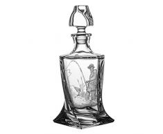 Crystelle aljulia Carafe à Whiskey, Verre, 850 ML, 14,5 x 14,5 x 28 cm