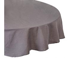 Calitex S5D23GN881A Taffetas Froisse Nappe Polyester Taupe 240 x 180 cm