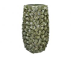 J. Kersten BV Pot de Fleurs en céramique Fine Vert 25 x 25 x 40,5 cm