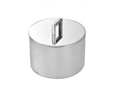 DEGRENNE 182341 Sucrier avec Couvercle 35 Cl, Acier Inoxydable, Argent, 9,5 x 9,5 x 8,5 cm